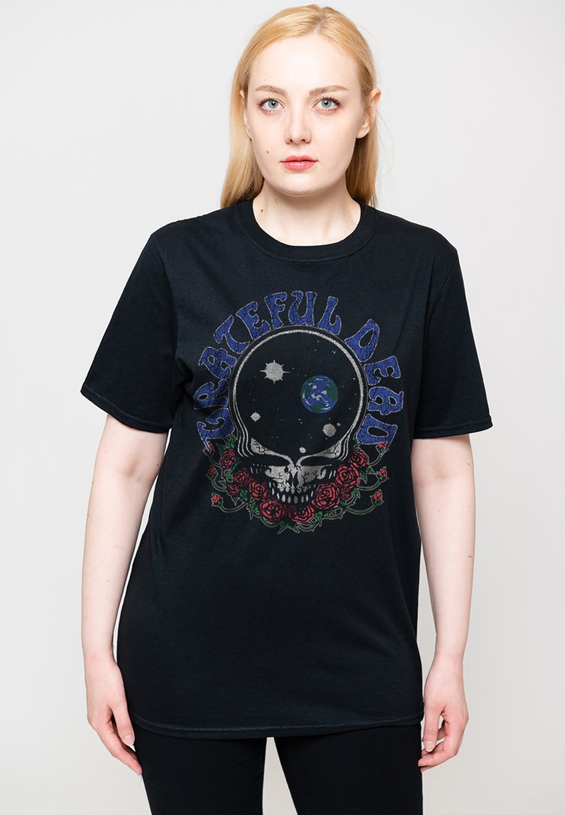 Paradiso Clothing GRATEFUL DEAD SPACE YOUR FACE - Print T-shirt - black