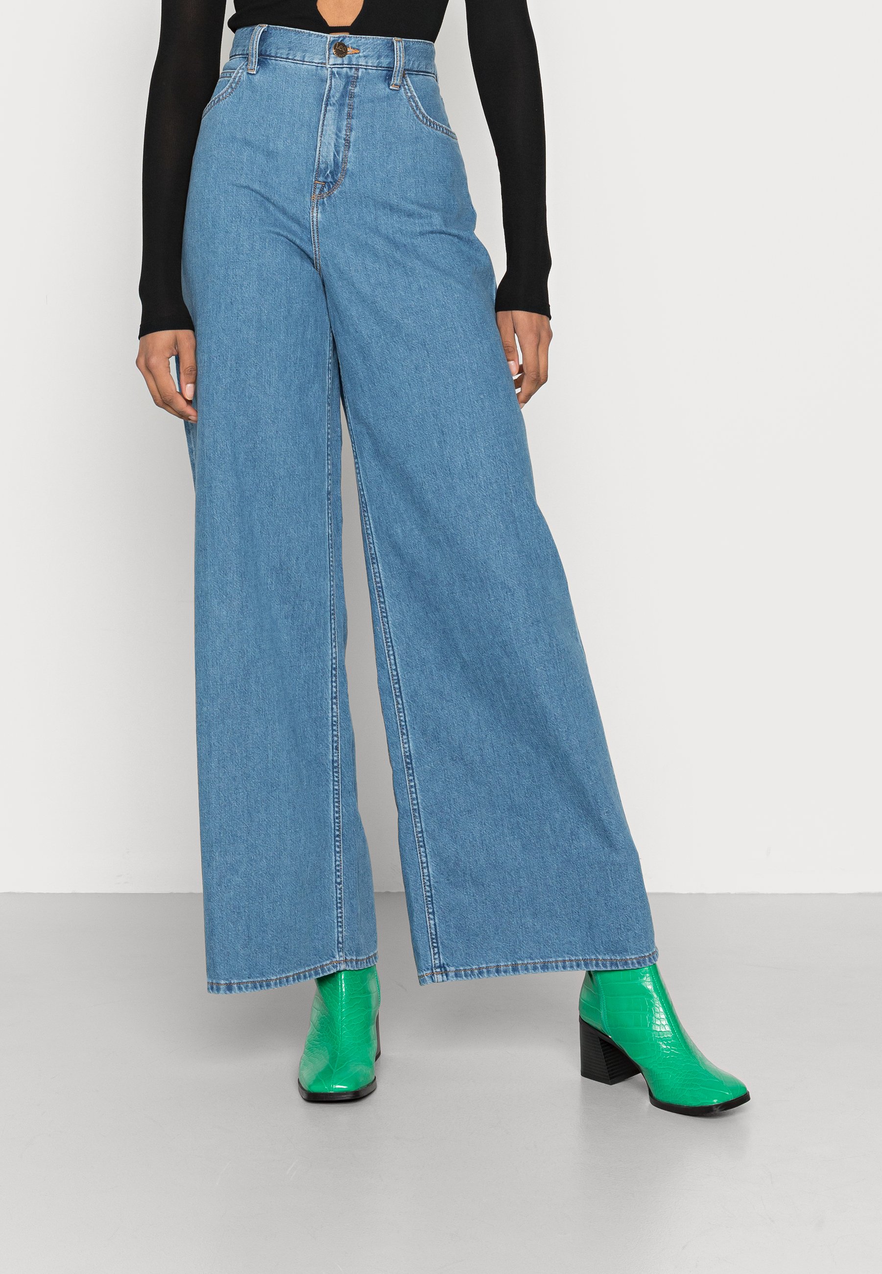Lee DREW - Jeans baggy - mid zola/blu denim - Zalando.it