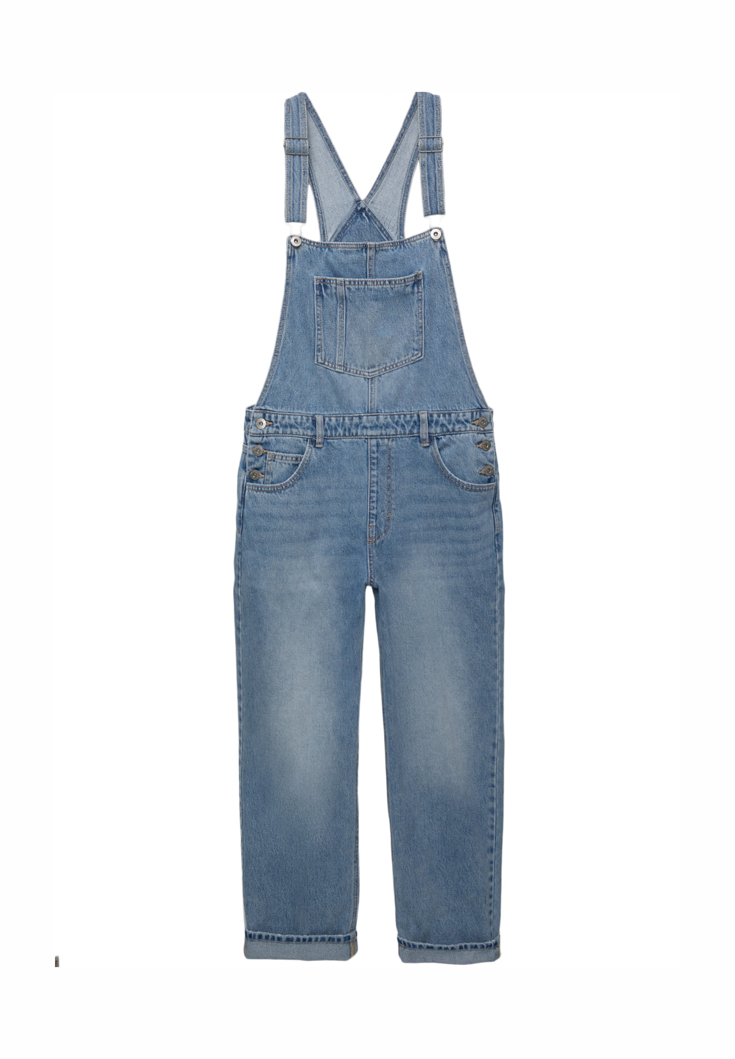 Blue denim jumpsuit
