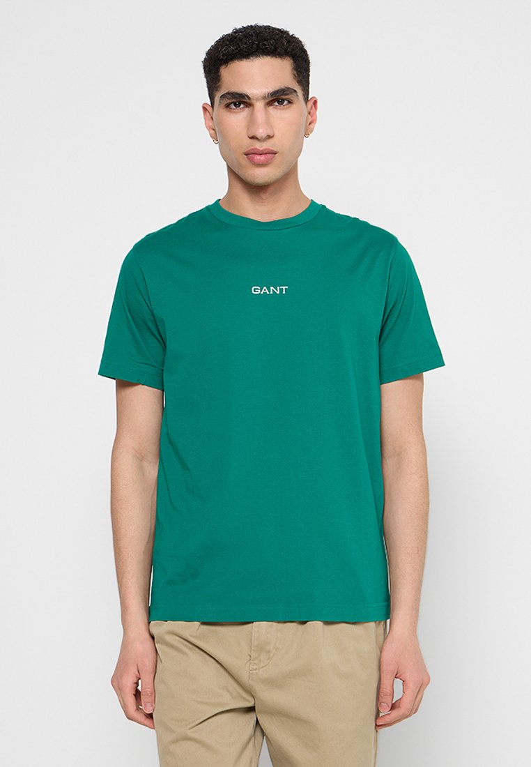 Gant T-shirt basic donkergroen