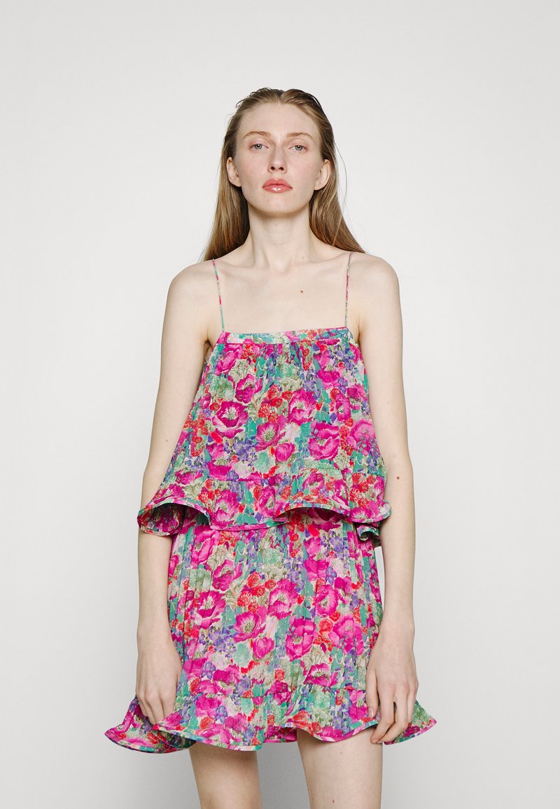 AMUR KATE PLEATED MINI DRESS - Cocktail φόρεμα / Φόρεμα για πάρτι - calla lilypastel floral