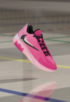 Nike Performance LEBRON WITNESS IX PER - Basketbalová obuv - desert pink/black/pink rise/white