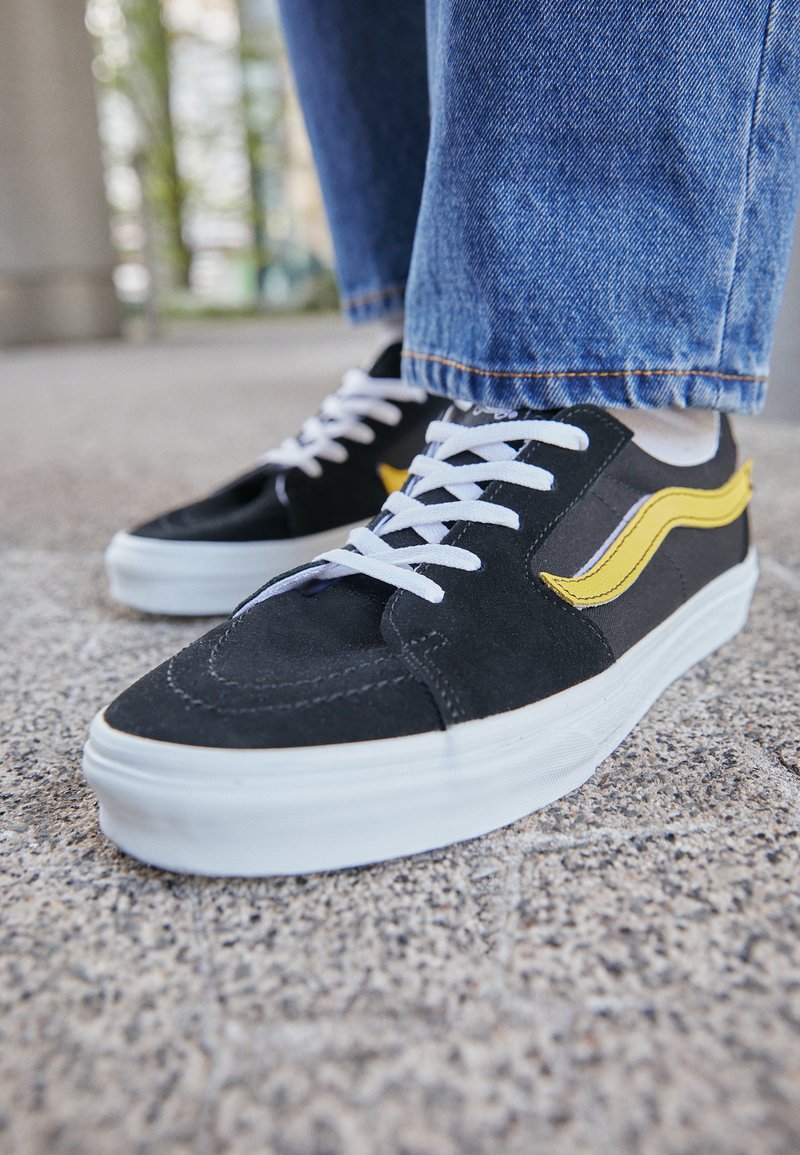 vans grey and yellow