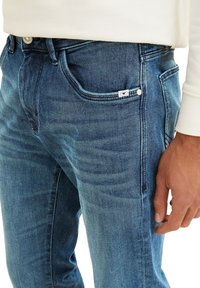 TOM TAILOR TTJOSH Slim - Blugi slim fit - used mid stone blue denim