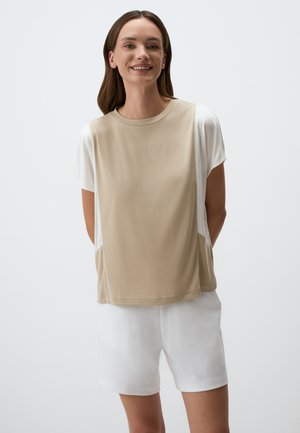 Jimmy Key SHORT SLEEVE CREW NECK  - T-Shirt print - beige