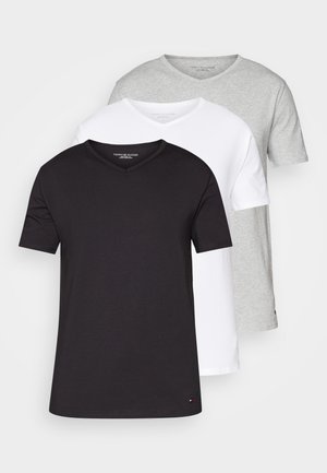 ESSENTIALS 3 PACK - Bluză de corp - black/white/grey heather