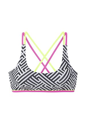 Bikini-Top - schwarz/weiß