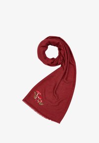 Sciarpa Pashmina di Lana Color Corda Fantasia Rosso Bordeaux SC82 Sciarpa Pashmina di Lana Color Corda Fantasia Rosso Bordeaux SC82