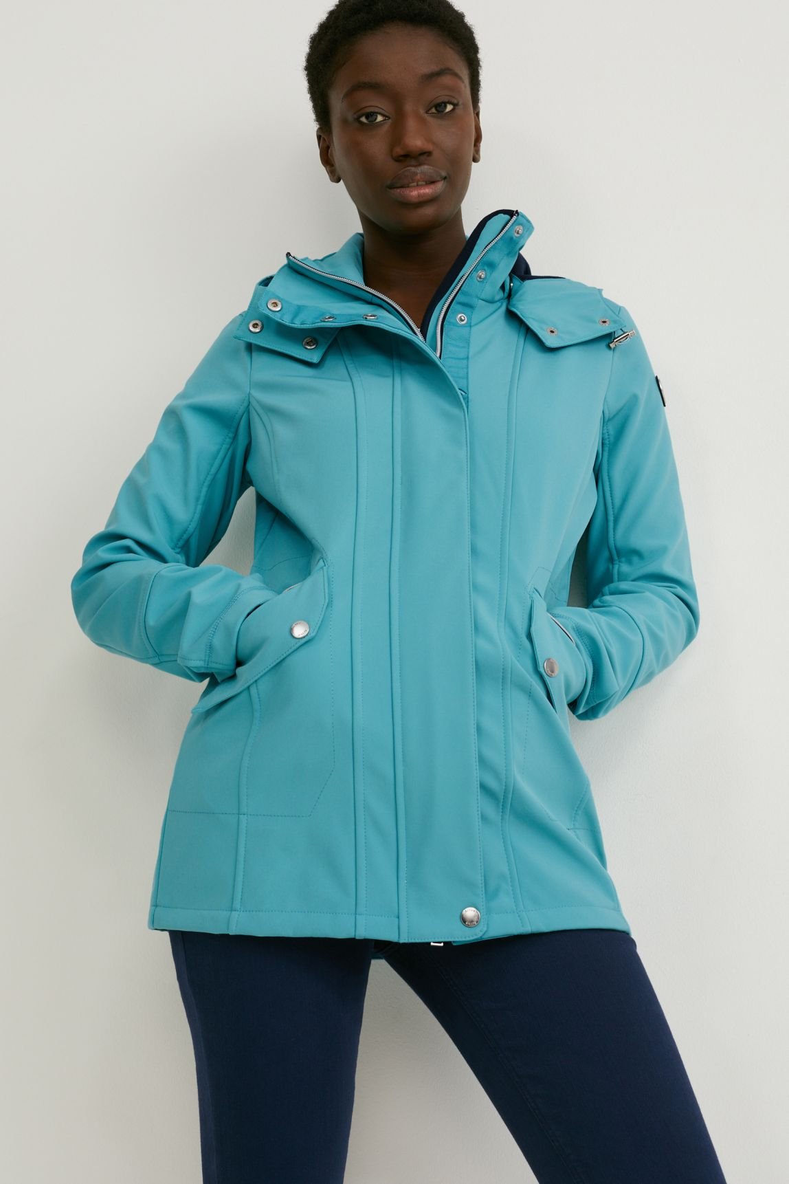 C\u0026A Light jacket - dark turquoise 
