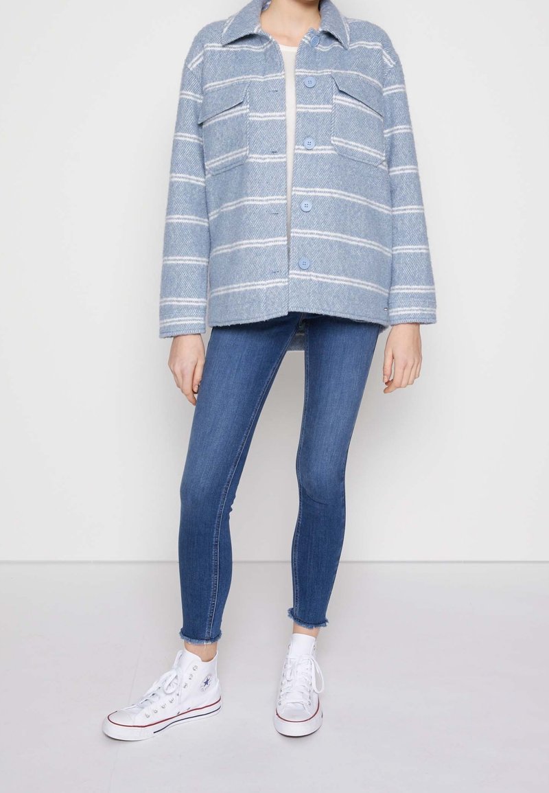 TOM TAILOR DENIM Summer jacket light blue (Pre-owned)