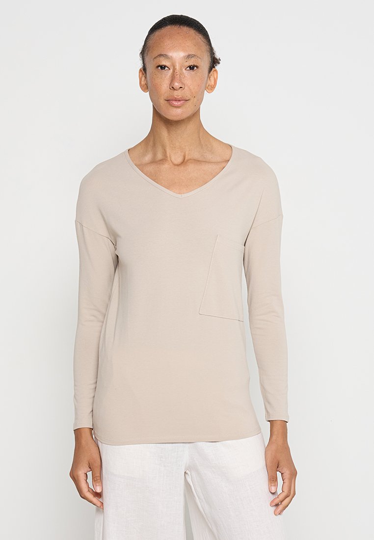 Sarah Pacini Longsleeve zandkleur