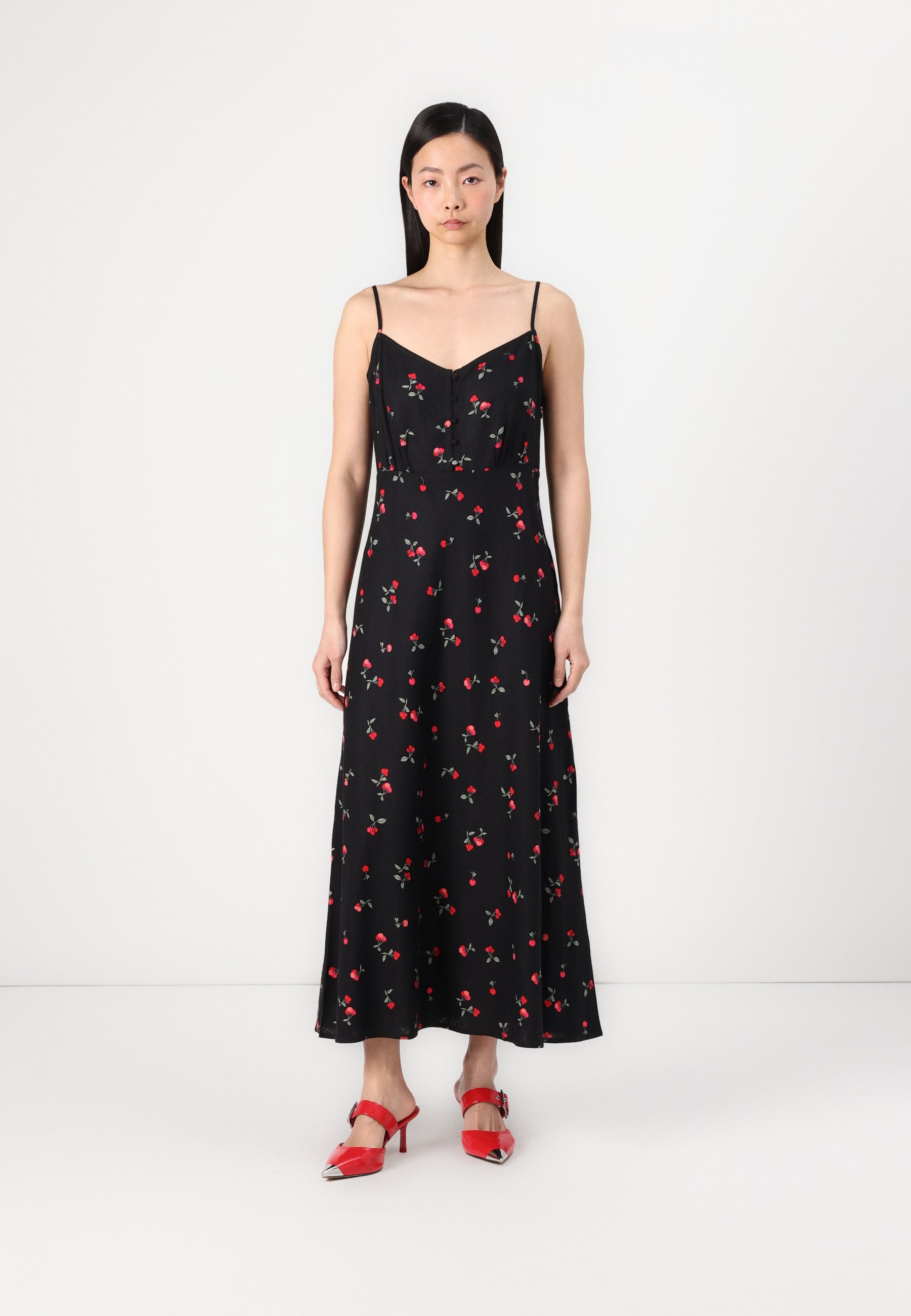 GAP SLIP MAXI DRESS - Maxi dress - red - Zalando.ie