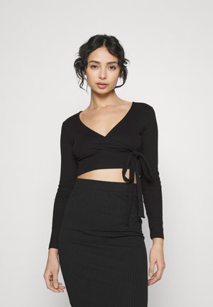 Even&Odd Petite Long sleeved top - black