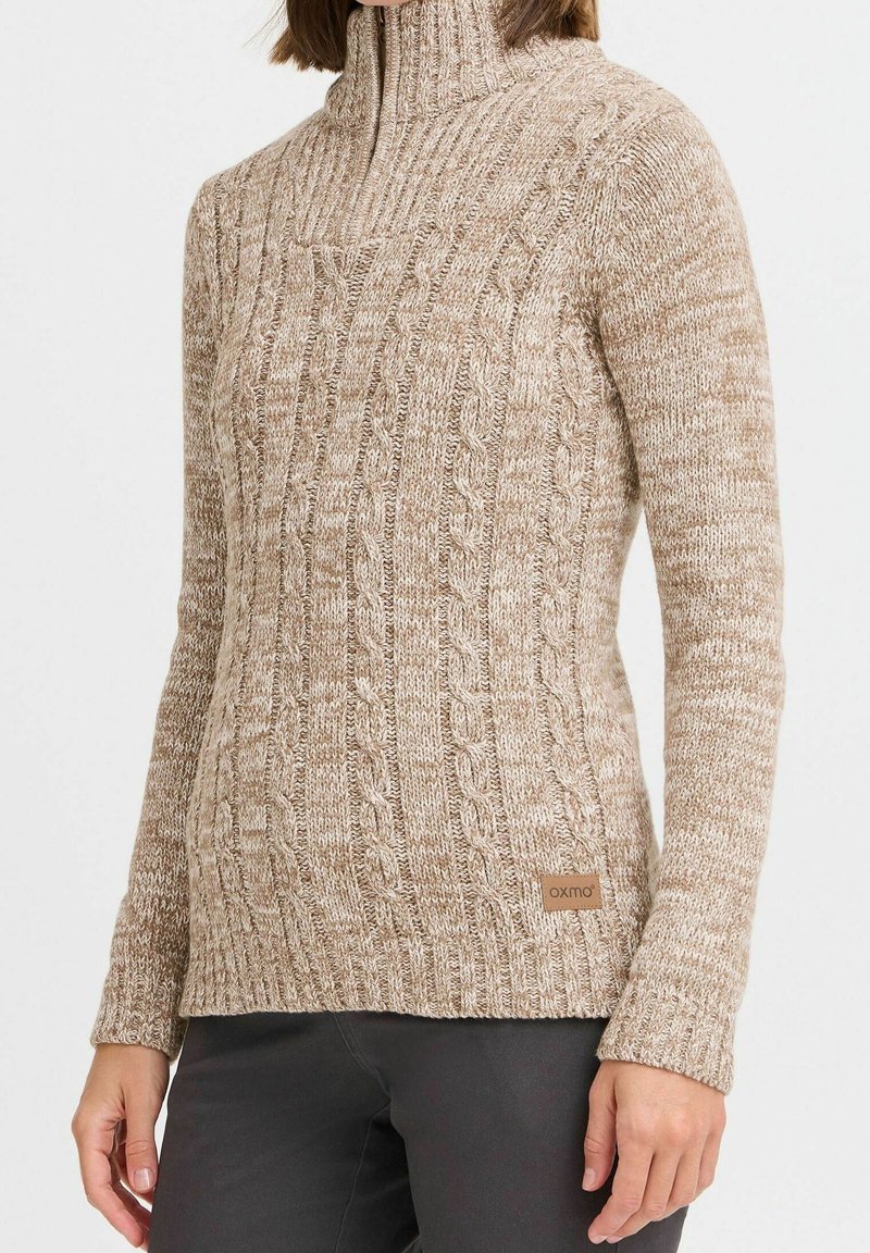 Oxmo Strickpullover - beige