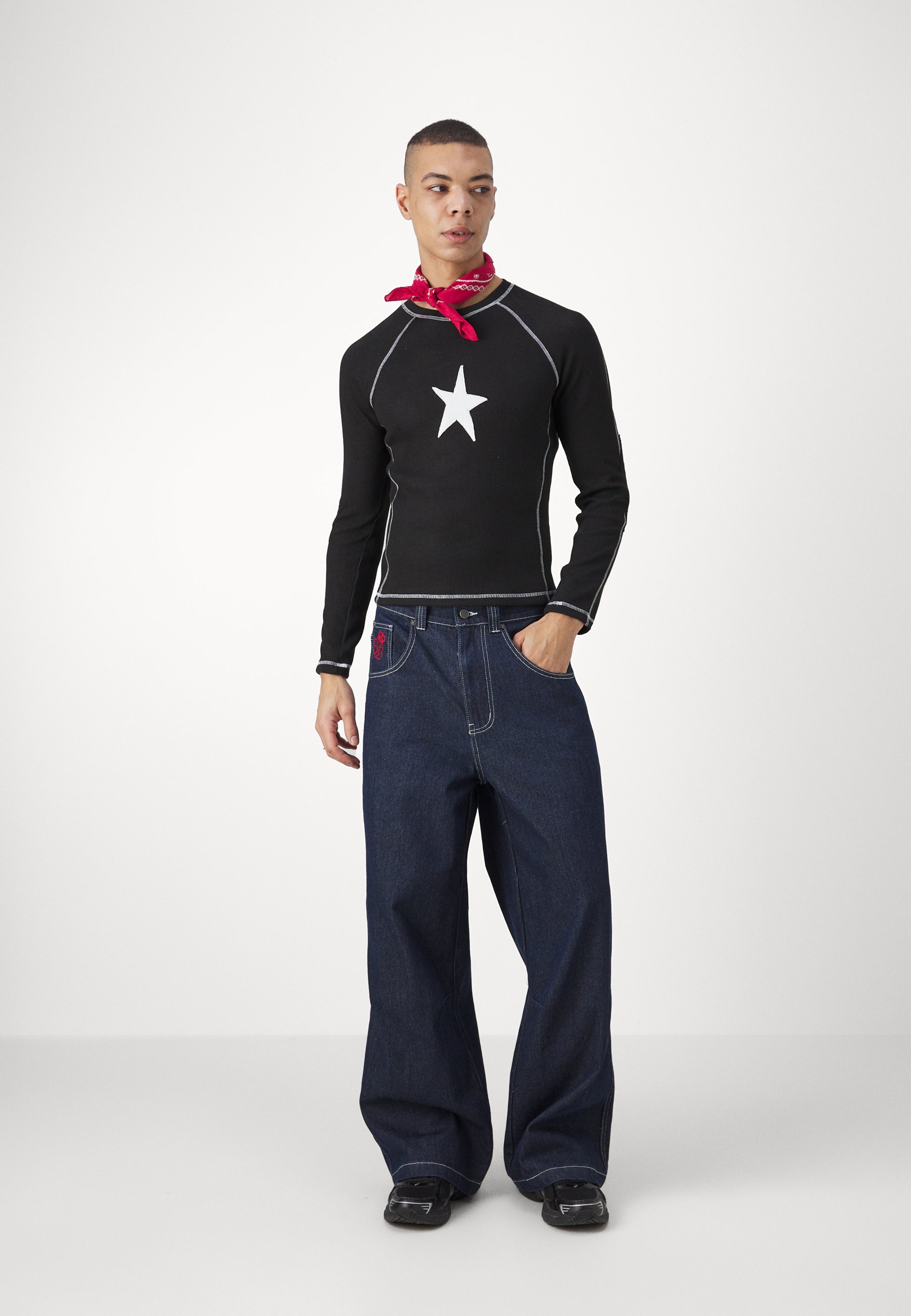 Jaded London COMET COLOSSUS - Loose Jeans - blue denim