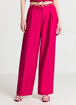Calliope PALAZZO MISTO - Stoffhose - fucsia
