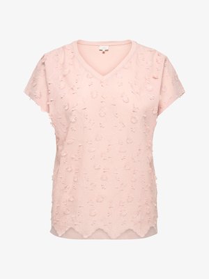 ONLY Carmakoma, CARLULU - T-Shirt print - sepia rose
