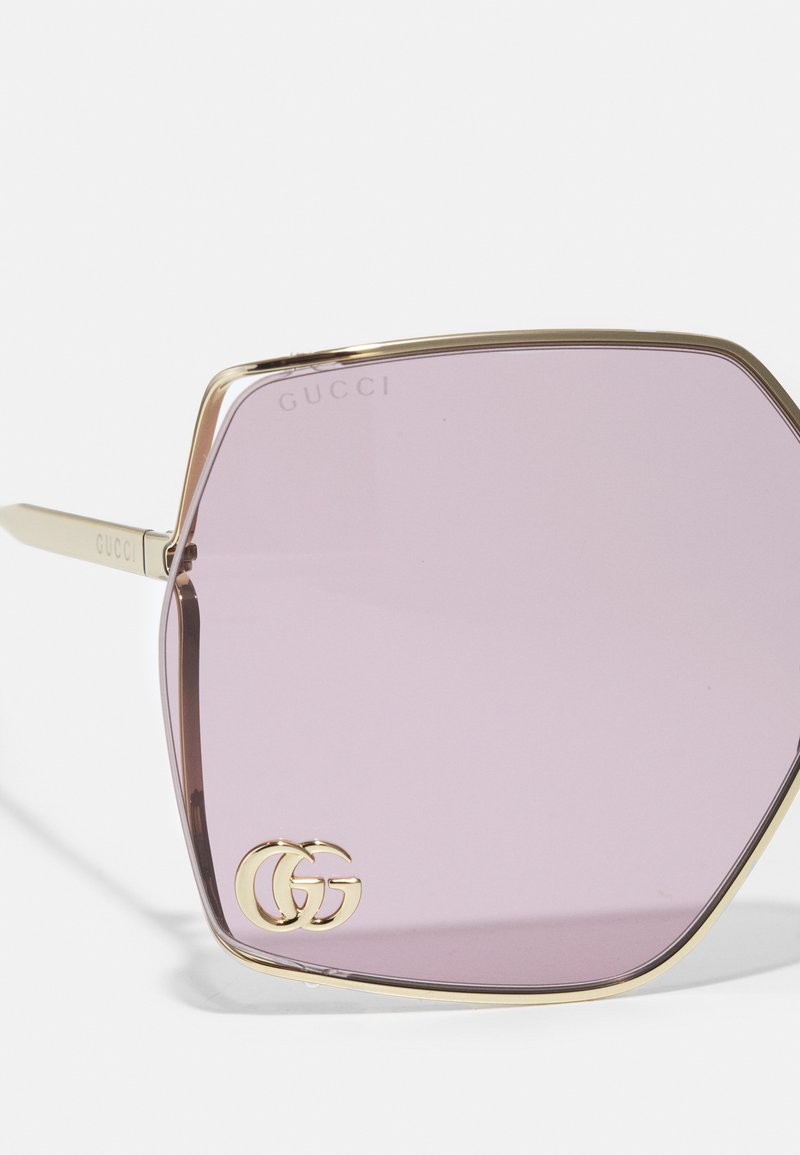 gucci gold metal sunglasses