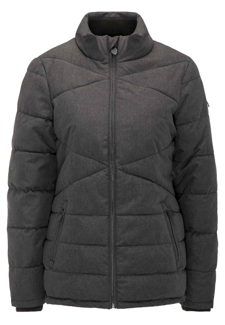 myMo Winterjas gemêleerd zwart