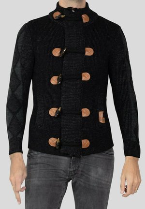 COL REDOND DE MANCHAS LONGAS - Gilet - noir