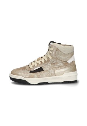 Sneakers hoog - goud zwart