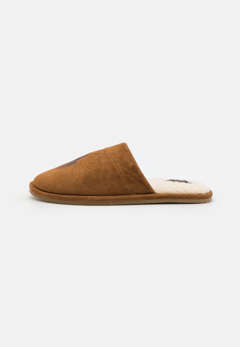 Polo Ralph Lauren IRVING Slippers brown/tan Zalando.co.uk