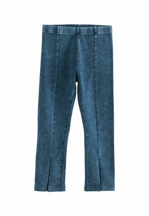 SOFT SPLIT FRONT - Leggings - Pantaloni - blue acid wash