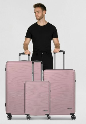 FRANKY, DALLAS 3.0 4 ROLLEN KOFFERSET 3-TEILIG MIT DEHNFALTE UNISEX - Boardcase - old rose