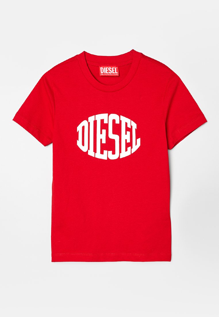 Diesel T-shirt print rood