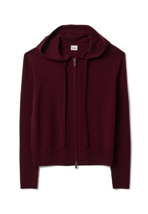 Stefanel, CREW-NECK CARDIGAN, REGULAR FIT. - Strickjacke - claret red