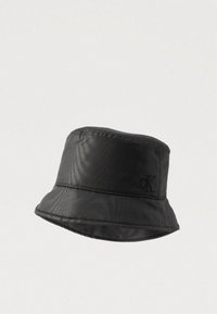 MONOGRAM EMBROIDERY MOIRE BUCKET - Hat - black