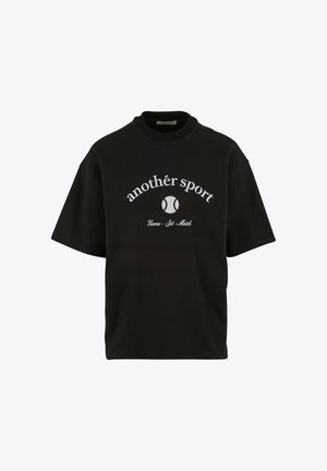 Another Cotton Lab, WAFFLE OVERSIZE - T-shirts print - black