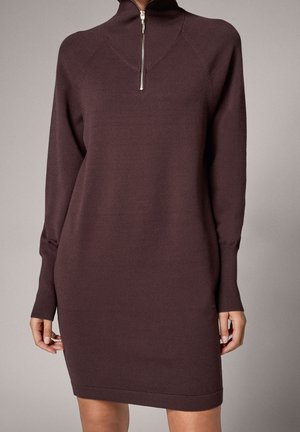 Robe fourreau - dark brown