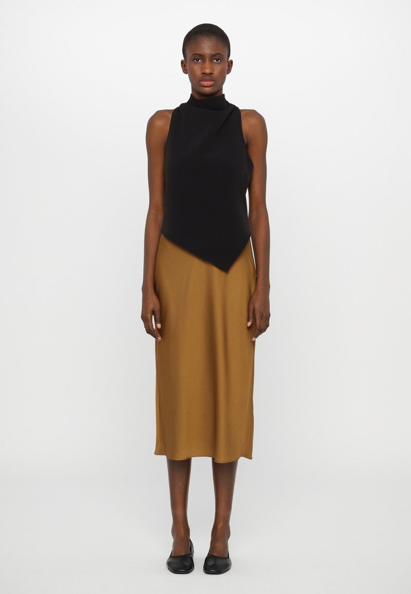 Et Ochs - ANYA DRESS - Cocktailkleid/festliches Kleid - dark camel/black, Vergrößern