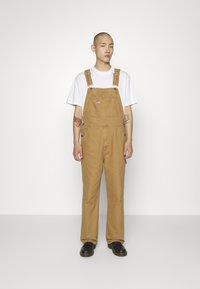 Dickies DUCK CLASSIC  - Radničke traperice s naramenicama - brown