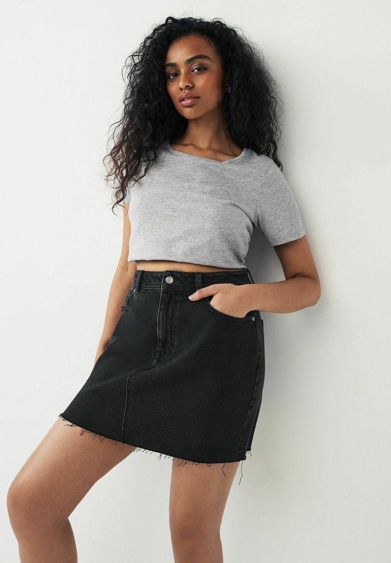 Next HOURGLASS-REGULAR FIT - Trapecinis sijonas - black