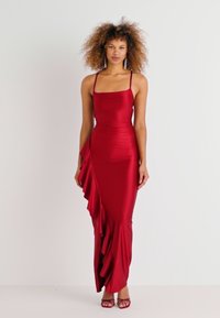 WAL G TALL WEDDING GRACE RUFFLE MAXI - Apģērbs svinīgiem gadījumiem - wine