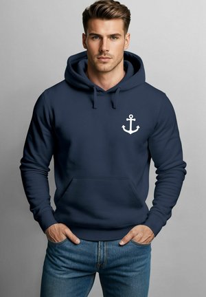 ANKER BADGE  - Hoodie - navy