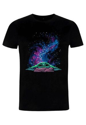 STAR WARS THE MANDALORIAN GALAXY CHILD PEEK - Print T-shirt - black