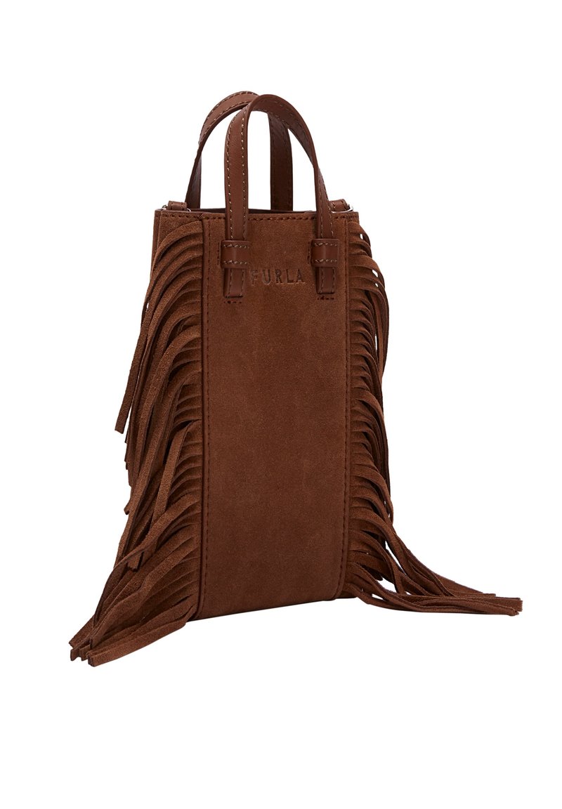 furla brown suede bag