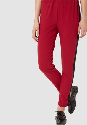 Outfitters Nation, PANTALÓN CON BANDA LATERAL EN CONTRASTE - Pantalones deportivos - burdeos