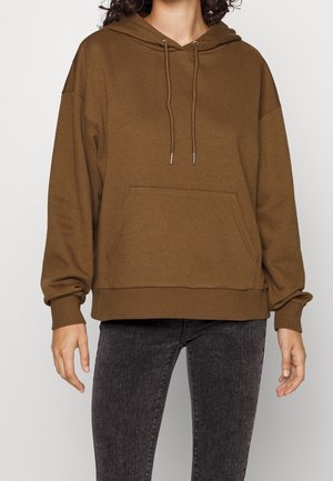 Felpa con cappuccio - brown