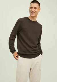 Jack & Jones JJEATLAS CREW NECK - Trui - mulch