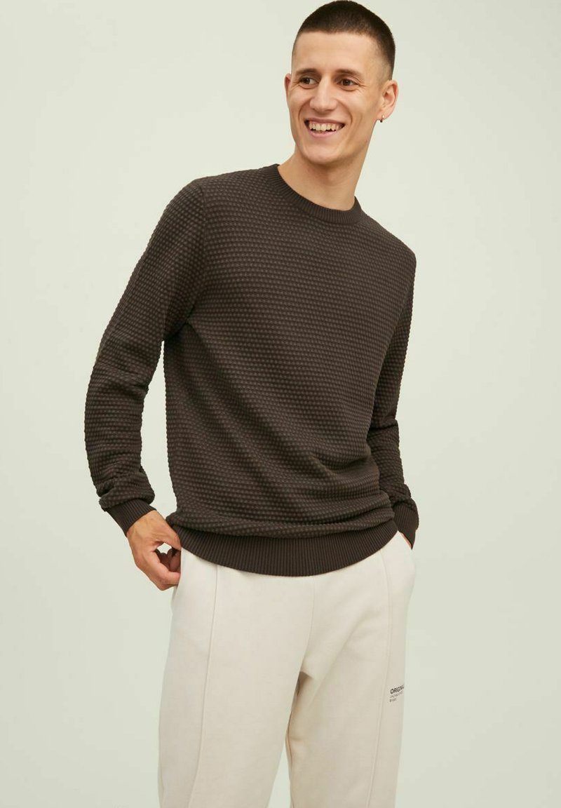 Jack & Jones JJEATLAS CREW NECK - Trui - mulch