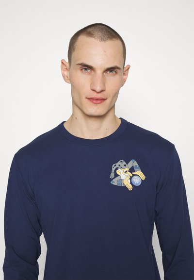 WOOD WOOD MEL WIZARD BADGE LONG SLEEVE - Langarmshirt - navy