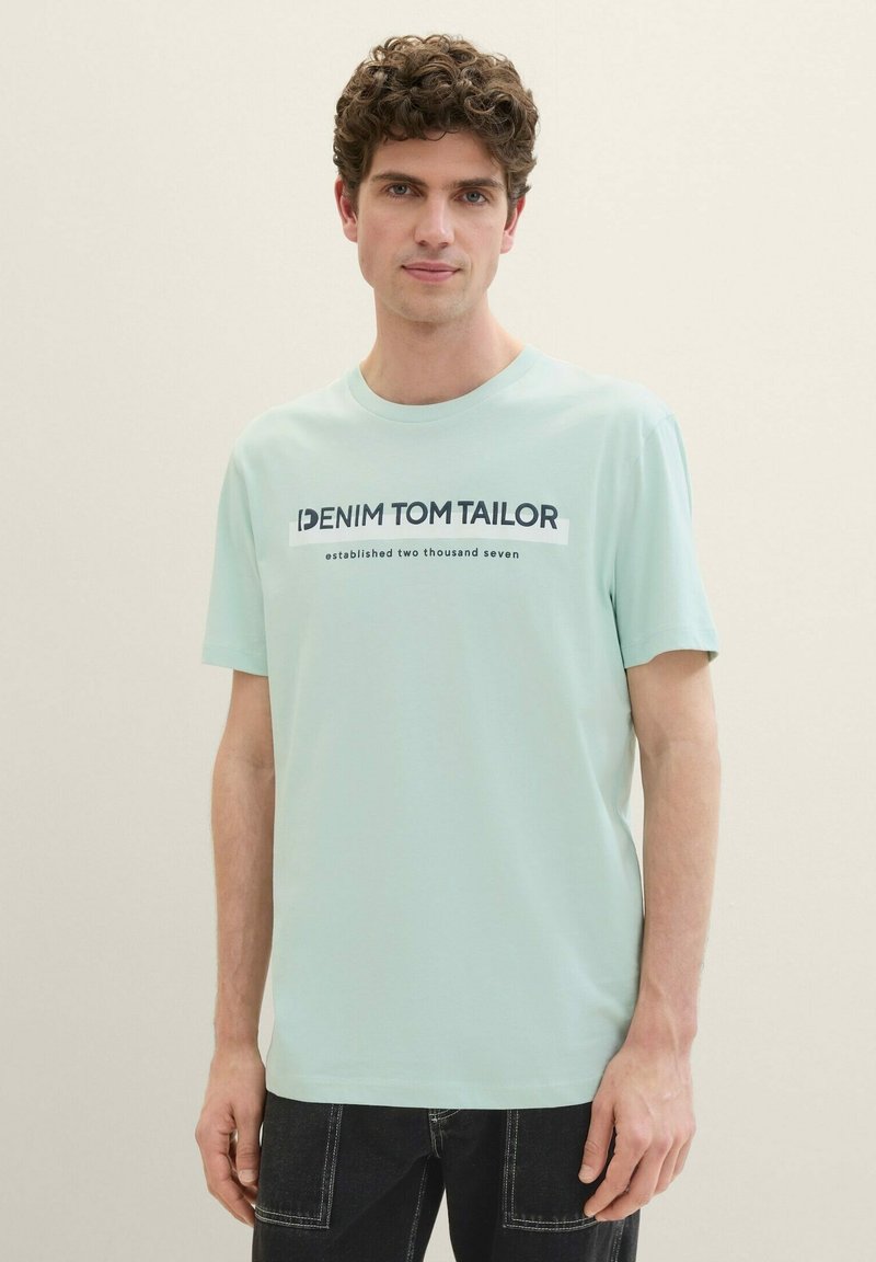 TOM TAILOR DENIM Trükipildiga T-särk - sea foam
