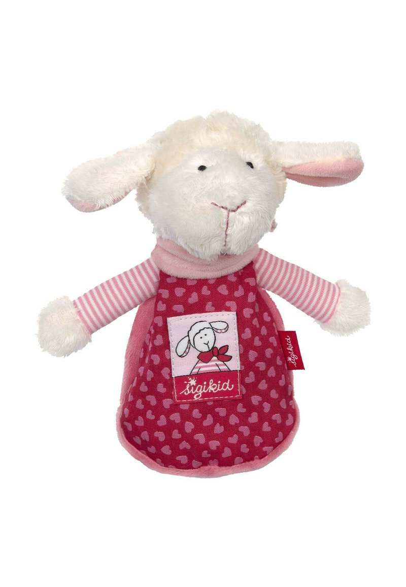 SIGIKID Greifling Schnuggi - Kuscheliges Babyspielzeug Ab 3 Monaten In Pink/weiß