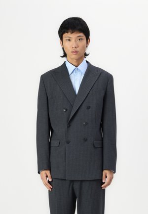 SLHRELAX LIAM PINSTRIPED FLEX - Veste de costume - dark grey