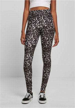 SOFT AOP - Leggings - Pantaloni - blackleo