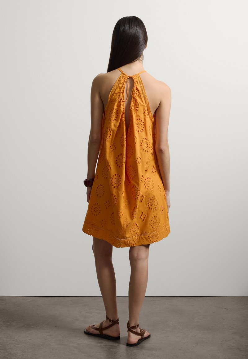 superdry riley lace halter dress Stefanel Day - orange cowl neck maxi dress